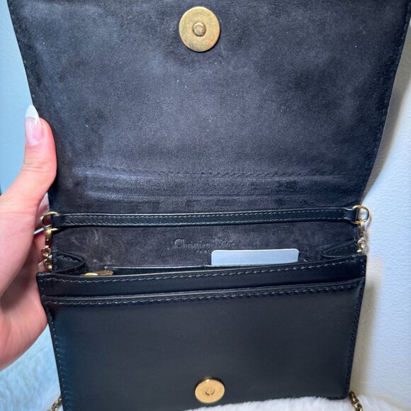 Christian Dior Black J'Adore Wallet On Chain Leather Crossbody Bag W/ HW - Picture 5 of 5